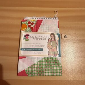 Creative Cuts Me & My Doll Apron Kit Cut & Sew Child Kids Pink Green New